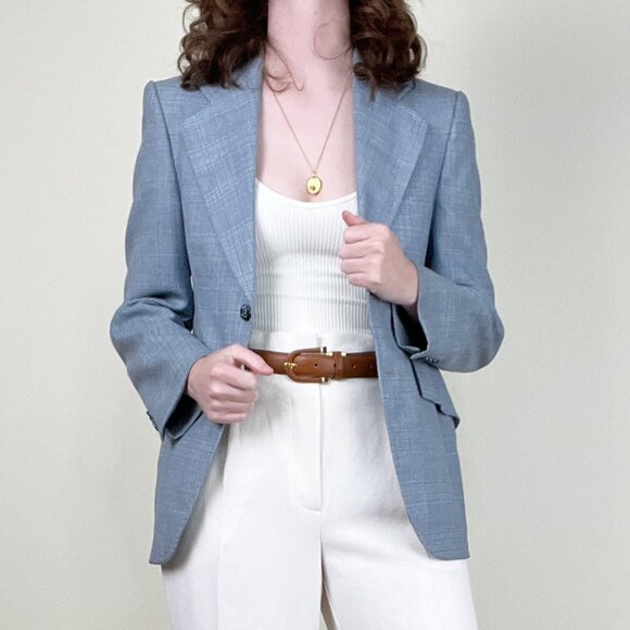 Vintage 70s Union Made Blazer Vest Matching Set Quiet Luxury Wedding Guest 1970s - Picture 5 of 15